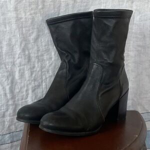 Stuart Weitzman Black Heeled Boots